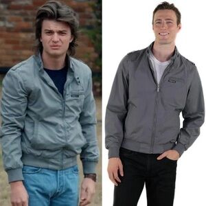 Men's members only vintage Gray Bomber Jacket